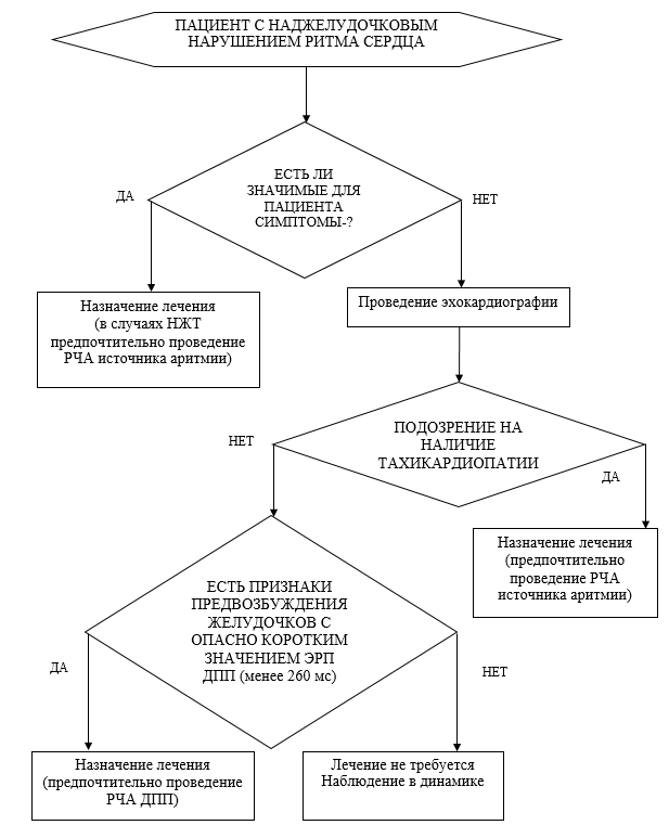 Приложение Б. Алгоритм ведения пациента с НЖТ